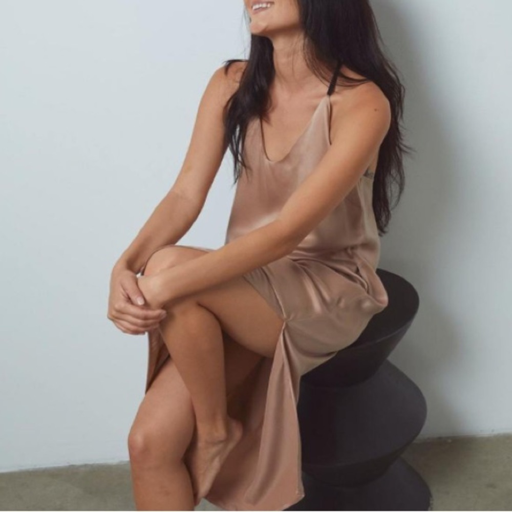 Lunya washable bias silk slip dress size XS - Picture 2 of 15